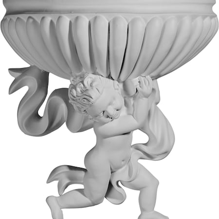 Ekena Millwork 14 1/8"W x 6 7/8"D x 15 1/8"H Angel Wall Sconce - Left SCO14X06X15AN-L